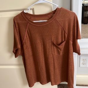 Aerie linen tee. Size small